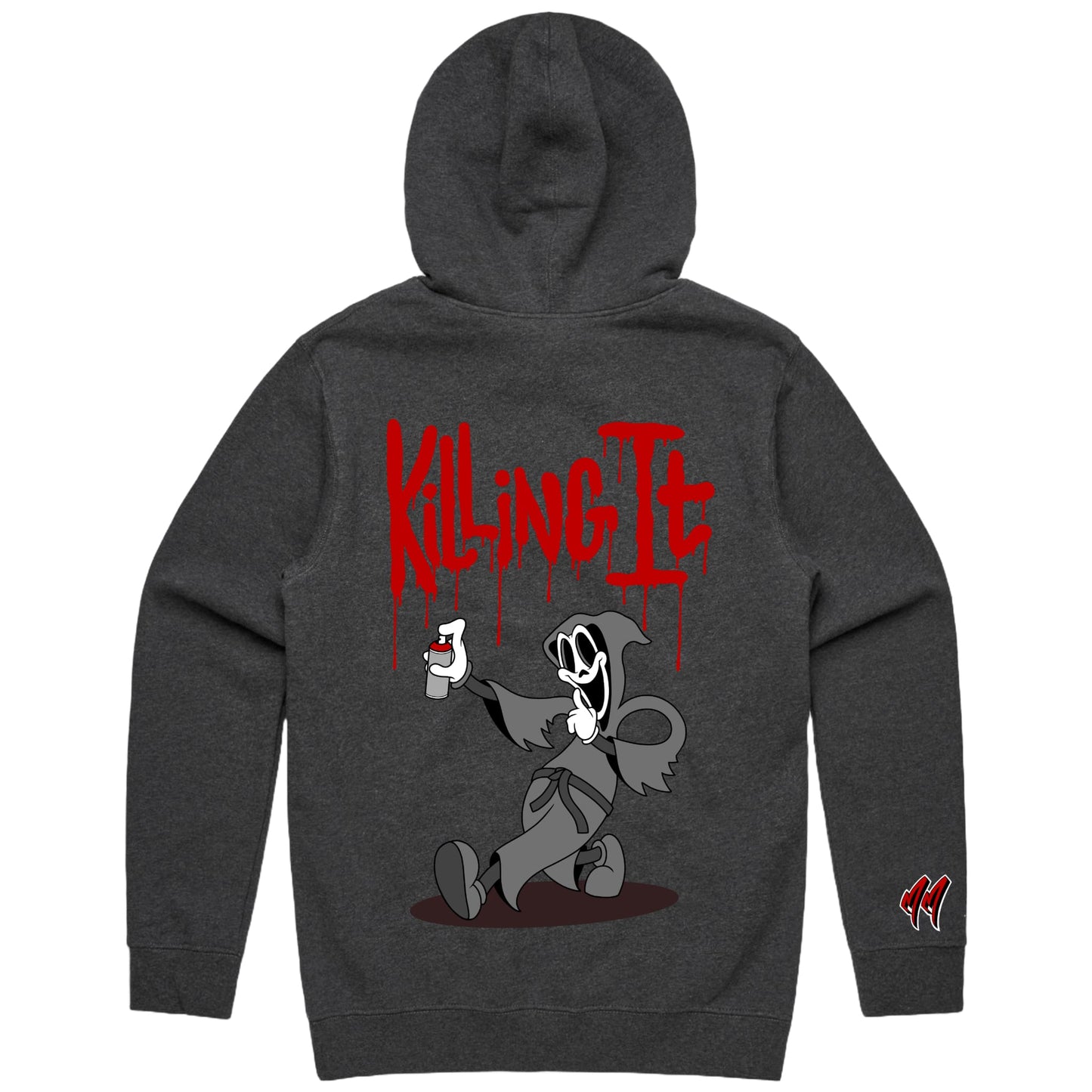 Dead Serious. - Asphalt Marle Hoodie