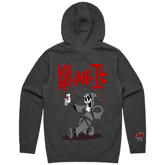 Dead Serious. - Asphalt Marle Hoodie