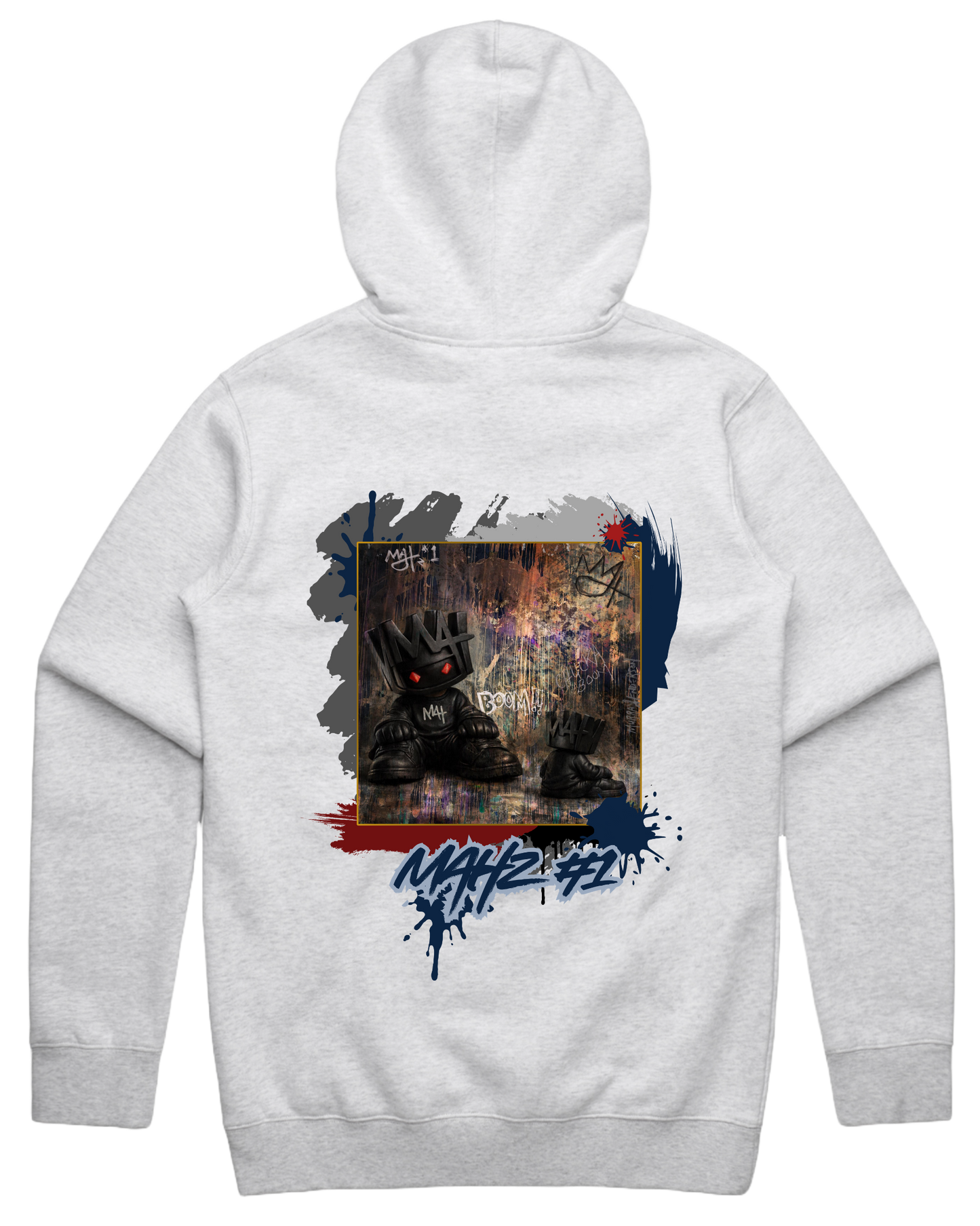 The Origin. - White Marle Hoodie